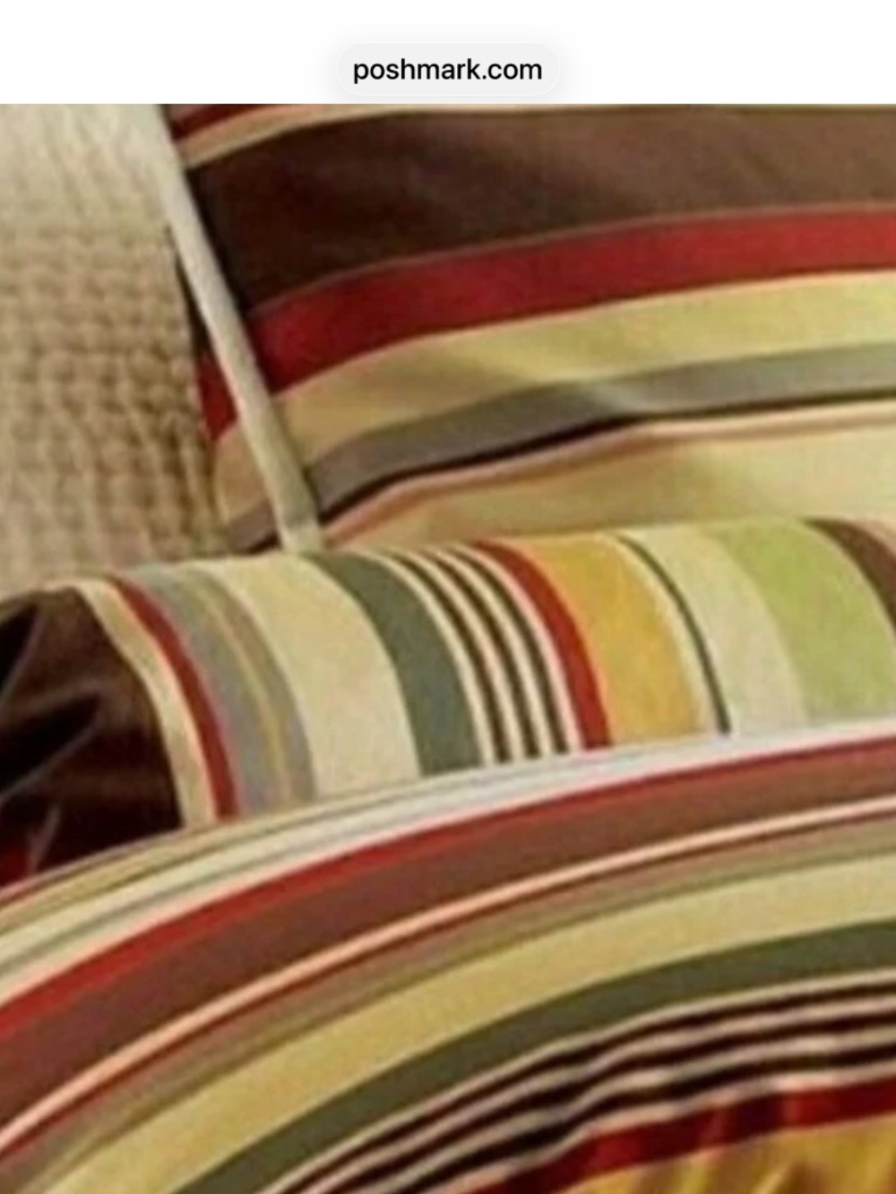 Pottery barn Duncan striped bolster great shape!
